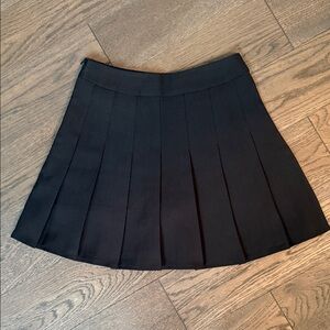 Pleated Black Skirt